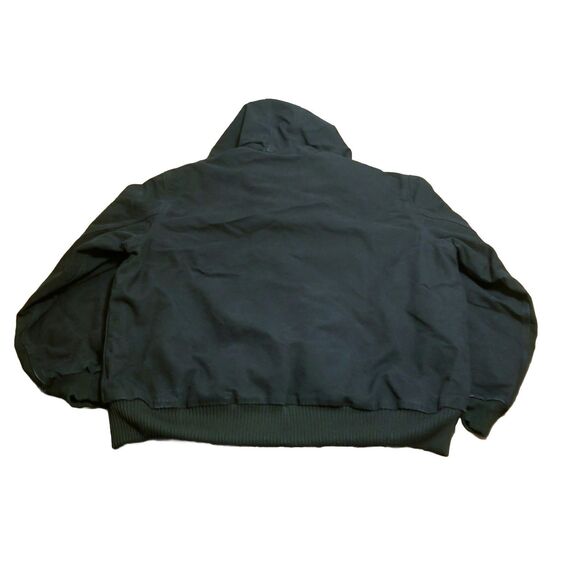 Carhartt J140 Jacket Men Size XL Black Chore Hooded Canvas Workwear Vtg USA Made - Picture 5 of 7